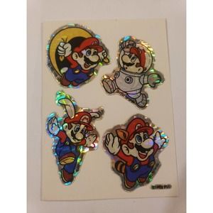 Vintage Stickers Nintendo Mario Bros Prism Vending Machine PVI 1993